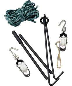 LEM Products Collapsible Gambrel with Rope Hoist