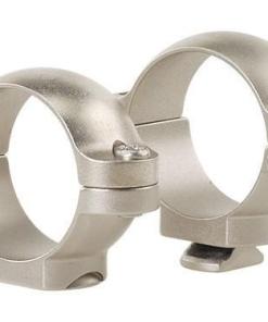 Leupold 2-Piece STD Windage Adjustable Steel Rings 1" Low Silver