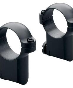 Leupold 2-Piece Solid Steel Ringmounts - Ruger No. 1 & 77/22 30mm Medium Gloss Black