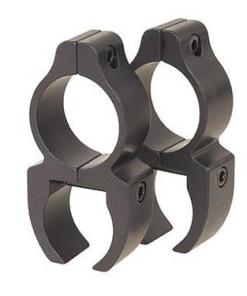 Leupold 2-Piece Rifleman Detachable See-Thru Rings. 22 Rimfire 3/8" Grooves Matte