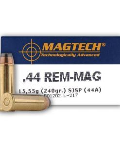 MagTech Handgun Ammunition .44 Mag 240 gr JSP 1180 fps 50/box
