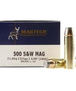 MagTech Handgun Ammunition .500 S&W 325 gr JSP 1801 fps 20/ct