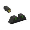 Meprolight ML40889 Hyper-Bright Yellow Ring Front/Green Rear Sights for FN 509