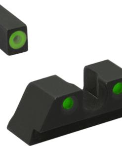 Meprolight ML41766 Hyper-Bright Green Ring Front/Green Rear Sights for S&W M&P Fullsize Compact Subcompact (Not Shield Models)