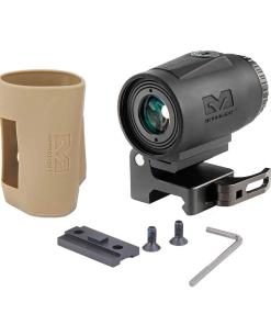 Mepro MMX3 3x Micro Magnifier w Integrated Side Flip Adaptor