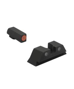 Meprolight Hyper Bright Extremely Bright Day & Night Sight Green with Orange Front Green Rear for Glock
