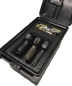 MTM Tactical Pistol Handgun Case fits 3 Handguns Dark Earth