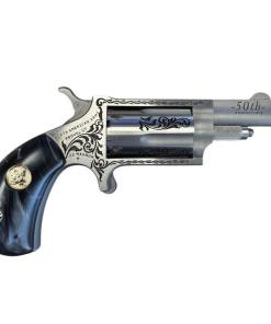 NAA  50th Anniversary Stainless Steel Handgun .22 WMR 5rd Capacity 1.625" Barrel Black Pearl Grip Limited Edition