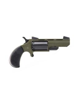 NAA Green Huntsman Conversion Handgun .22 LR/22 WMR 5rd Capacity 2" Barrel OD Green/Black