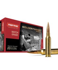 Norma Golden Target Match Rifle Ammunition 6.5 Creedmoor 143gr BTHP 2723 fps 20/ct