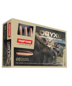 Norma ORYX Rifle Ammunition 270 Win 150gr JSP 2854 fps 20/ct