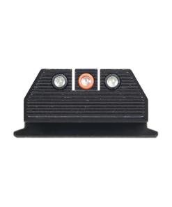 Night Fision Optics Ready Stealth Night Sight Set Orange Front Black Back for S&W M&P 9 Shield Plus