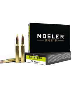Nosler Ballistic Tip Hunting Rifle Ammunition 270 Win 140gr PT 2900 fps 20/ct