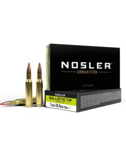 Nosler Ballistic Tip Hunting Rifle Ammunition 7mm-08 120gr PT 3000 fps 20/ct