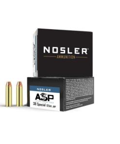 Nosler ASP Handgun Ammunition .38 Spl 125gr JHP 930 fps 20/ct
