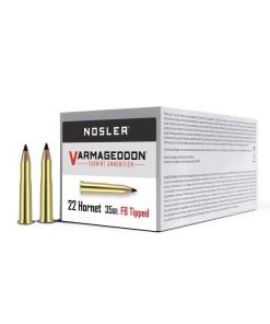 Nosler Varmegeddon Rifle Ammunition .22 Hornet 35 gr FB Tipped 3000 fps 20/ct