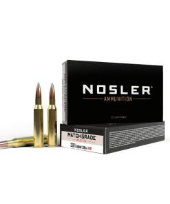 Nosler Match Grade Rifle Ammunition .338 Lapua Mag. 300gr OTM 2650 fps 20/ct