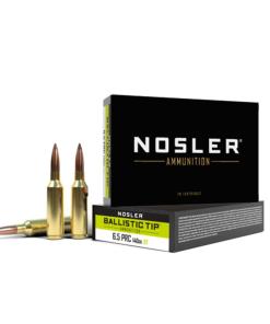 Nosler Ballistic Tip Rifle Ammunition 6.5 PRC 140gr BT 2900 fps 20/ct