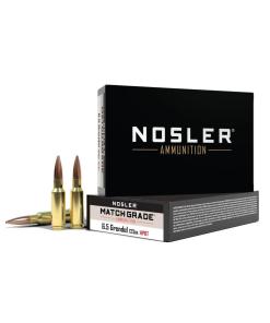 Nosler Match Grade Rifle Ammunition 6.5mm Grendel 123gr HPBT 2400 fps 20/ct