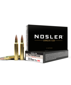 Nosler Custom Competition Match Grade Rifle Ammunition .223 Rem 77 gr OTM 2600 fps 20/ct