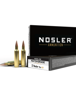 Nosler RDF Match Grade Rifle Ammunition 22 Nosler 70gr OTM 3000 fps 20/ct