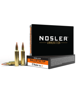 Nosler Ballistic Tip Varmint Rifle Ammunition 22 Nosler 55 gr PT 3500 fps 20/ct