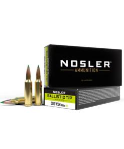 Nosler Ballistic Tip Hunting Rifle Ammunition .300 WSM 165gr BT SP 3125 fps 20/ct