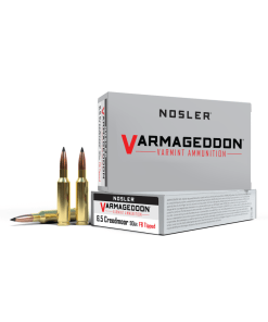 Nosler Varmageddon Rifle Ammunition 6.5mm Creedmoor 90gr FB Tipped 3300 fps 20/ct