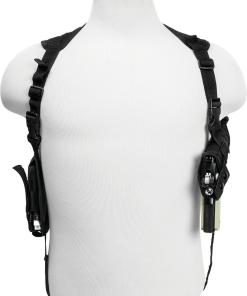 VISM by NcSTAR AMBI HORIZONTAL SHOULDER HOLSTER/DOUBLE MAG HOLDER/BLACK