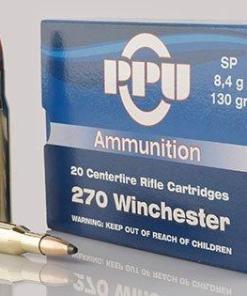 PPU Rifle Ammunition .270 Win 130 gr SP 3060 fps 20/ct
