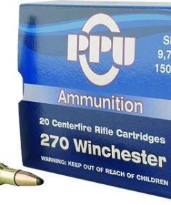 PPU Rifle Ammunition .270 Win 150 gr SP 2850 fps  20/ct