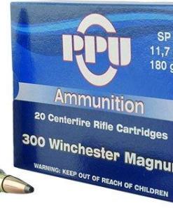 PPU Rifle Ammunition .300 Win Mag 180 gr SP 3250 fps 20/ct