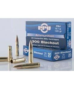 PPU Standard Rifle Ammunition .300 AAC Blackout 125 gr HPBT 1340 fps 20/ct