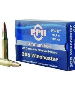 PPU Rifle Ammunition .308 Win 165 gr PSPBT 2675 fps 20/ct