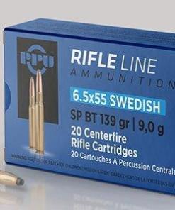 PPU Rifle Ammunition 6.5x55mm Swedish 139 gr SP 2540 fps - 20/ct