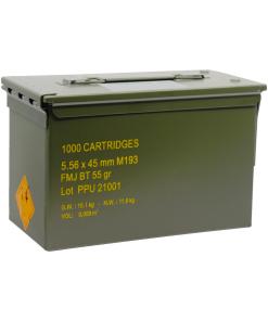5.56x45 RangeMaster FMJBT 55gr Metal Can 1000 Rounds