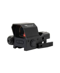 BSA Reflex Sight with Red Laser 33x24mm 4 Reticles Red QR Mount for Weaver/Picatinny