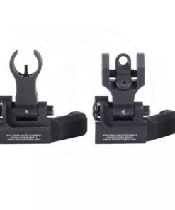 TROY 45-Degree Offset Sight Set - SSIG-45S-HRBT-00 - HK Front & Round Rear - Black