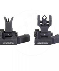 Troy 45-Degree Offset Sight Set - SSIG-45S-MDBT-00 - M4 Front & Dioptic Rear - Black