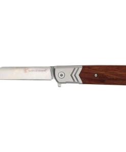 Smith & Wesson Executive Spring Assist Barlow Knife 2 3/4" Blade Wood Handle