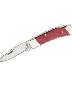 Schrade Uncle Henry Smokey Lockback Folding Knife 2-7/8" Clip Point Blade Wood with Leather Sheath