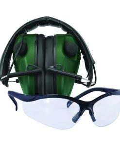 Caldwell E-MAX LoPro Electronic Muffs With Shooting Glasses