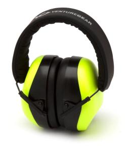 Pyramex Venture Gear VG80 Series Passive Earmuff 25dB Lime