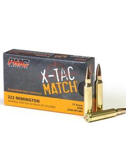 PMC X-TAC MATCH Rifle Ammunition .223 Rem 77 gr OTM 2420 fps 20/ct