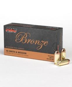 PMC Bronze Handgun Ammunition .40 S&W 165 gr FMJ 989 fps 50/ct