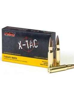PMC X-Tac Rifle Ammunition 7.62x51mm 147gr FMJ-BT 2800 fps 20/ct