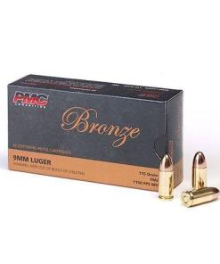 PMC Bronze Handgun Ammunition 9mm Luger 115 gr FMJ 1150 fps 50/ct