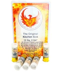 Phoenix Rising "Kitchen Sink" - Multiple Buckshot Size Shotshells 12ga 2-3/4" 1150fps 3/ct