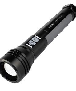 Police Security Flashlights Twin Power Flashlight 2000 Lumens Black