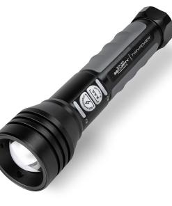 Police Security Flashlights Twin Power Flashlight 600 Lumens Black
